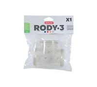 Zolux - Tube T Rody Gris Transparent. Taille ø 5 cm x 9.5 cm x 8 cm. pour Rongeur. - ZO-206028