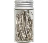 Tube en verre d'assortiment de 50 épingles à nourrice - Collection fleurs bleues - Hobby Gift(...) - Bleu