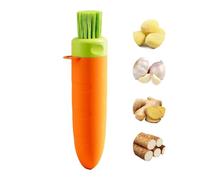 Tube Éplucheur d'Ail Outil de Peeling Manuel avec Brosse de Nettoyage | Ustensile de Cuisine pour Ail pour Femmes Hommes Adultes Seniors Cuisine BBQ Fête Piscine Camping Pique-nique