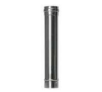 TUBE EXOGE POUR STUFA PELLET INOXIDABLE 50 CENTIMETRES DE LONGUE (80 millimètres Diamètre)