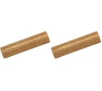 Tube fileté laiton Longueur 5 cm mâle 20x27 (Lot de 2)
