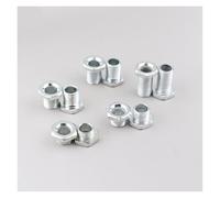 Tube fileté M10 avec écrou for lampes, vis creuse, tuyau métallique, blanchiment des dents, réparation de la tête d'éclairage, accessoires de connexion, 10 pièces(E)