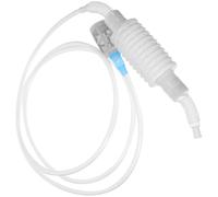 Tube Filtre à Siphon Réutilisable Blanc en Silicone pour Vinification | Pompe et Embout Inclus, Transfert Plus Rapide, des Éclaboussures, Usage Domestique, Liquides Alimentaires