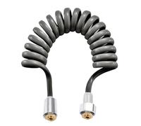 Tube Flexible de pomme douche à ressort Long, ligne téléphonique 3/5M for pulvérisateur d'eau toilette et Bidet Convient aux Douches(3 Meters)