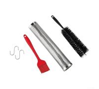 Tube Fumage BBQ 12" avec Brosse et Crochet(Circular)