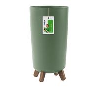 Tube Gracia mince, pot de fleurs haut DGTL200, vert terreux