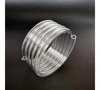 Tube hélicoïdal à quartz en spirale transparente, 5,5 bobines, diamètre extérieur de 115 mm, bobine de verre avec diamètre extérieur de 10 mm et diamètre intérieur de 8 mm