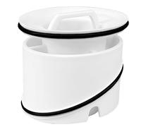 Tube immergé pour Viega Tempoplex 6958.1-821, série à partir de 2001-2006, fermeture anti-odeurs Douche Tube immergé avec joint, diamètre 62,5 mm