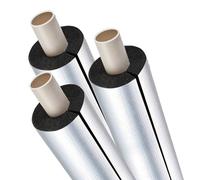 Tube isolant autocollant en mousse - Film de protection contre le gel pour tuyaux de 16 à 76 mm - Housse en feuille d'aluminium pour chauffe-eau et arroseur (22 mm x 10 mm x 9 mm)