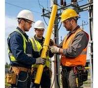 Tube isolant Tubes D'isolation Pour Câbles, Tube À Manchon De Protection Époxy De 1 Mètre 110kv, Tuyau De Travail De Sécurité(ID44mm(1 5/7in))