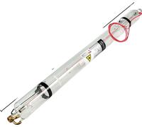 Tube laser CO2, matériau en verre borosilicaté, 80W 1230mm