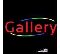 Tube LED néon multicolore style déco galerie fait main art panneau lampe néon panneau néon pour décoration murale PVC 35,6 x 43,2 cm