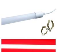 Tube LED TL rouge - 9 W - 60 cm - Étanche