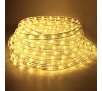 Tube lumineux à LED Speed 14m pour l'extérieur et l'intérieur,504 LED étanches,Lumière de fête et éclairage décoratif de Noël,blanc chaud