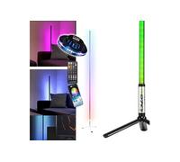 Tube lumineux RGB sur Pied 1m MAGIC-COLOR-STICK-1.0BK 7 couleurs finition Noir - Jeu de lumière Soucoupe OVNI LED