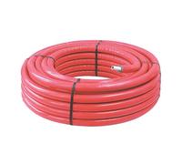 Tube multicouche isolé avec raccord à pression Fixoconnect 20mm x 50m rouge 1 pièce