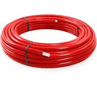 Tube multicouche isolé PERT-AL-PERT Ø16 Ø20 Ø26 Ø32 avec gaine isolante, rouleaux 12,5 25 50 m pour eau chaude froide et chauffage, usage professionnel (Rouge, ⌀16 X 12,5 METERS)