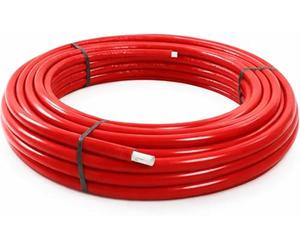 Tube Multicouche Isolé Rouge 26 mm 25 m PERT-AL-PERT pour Chauffage Haute Température Isolation Thermique Haute Résistance Pression Installation Professionnelle