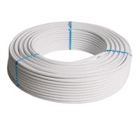 SOMATHERM FOR YOU, Couronne de tube multicouche 25m Ø16mm - Installation facile pour réseaux d'eau potable et chauffage - Finition esthétique blanche, faible dilatation, sans soudure