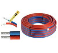 Tube multicouche thermo soudé 16 x 2 mm rouge-bleu COMISA 87.80.330