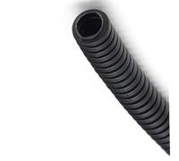 Tube ondulé flexible de conduit, Fermeture noire 7,5 mm à 34. Tuyau ondulé isolé en PP, filetage de tuyau, manchon protection plastique, flexibilité(10mmx6.5mmx5meter)