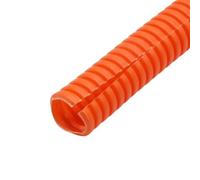 Tube ondulé flexible de conduit, Tuyau de filetage ondulé isolé en PP, manchon protection fil tuyau plastique 11.6mm-34.5mm, flexibilité 5 mètres(Orange,AD 18.5 x ID 14.3mm)
