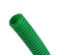 Tube ondulé flexible de conduit, Tuyau ondulé isolé en PP, 5 mètres, 11.6mm-34.5mm, filetage de tuyau, manchon protection plastique, flexibilité(Green,AD 25 x ID 20mm)