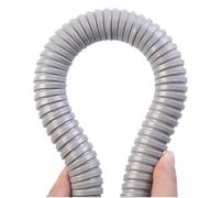 Tube ondulé flexible de conduit, Tuyau ondulé isolé en PP noir blanc gris Orange, manchon de protection plastique for filetage fil, flexibilité 7mm-28mm(Gray,7mm)