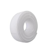 Tube ondulé flexible de conduit, Tuyau ondulé isolé en PP noir blanc gris Orange, manchon de protection plastique for filetage fil, flexibilité 7mm-28mm(White,13mm)