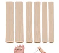Tube Orteil, 6 Pièces Pansement Orteil 3 Taille Découpable Bandage de Protection, Protege Doigt de Pied Pour Enlever Les Cors, Traitement des Oignons, Callosités