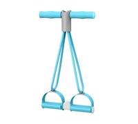 Tube-Pédale d'extraction de Cheville 46 x 11,2 cm Équipement d'entraînement abdominaux en Mousse 4 Tubes Bande de résistance avec Fond séparable pour Jambes Fitness Bras Jambes Entraînement Minceur