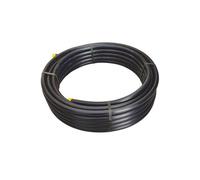 SOMATHERM FOR YOU, Tube polyéthylène NF bandes bleues Ø25 mm - Couronne 25 m - Pression PN 16 - Conforme EN 12201 - Idéal pour distribution d'eau potable enterrée