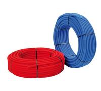 Tube PER PEX-b prégainé - Ø25x2,3mm couronne 50ML - rouge