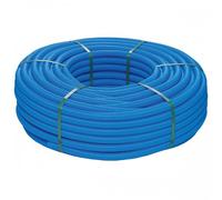 Tube PER pré-gainé bleu 10x12 - couronne de 100 mètres PIPEX