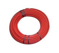 Tube en plastique PE-X enfichable Fixoconnect, 12mm x 50m, rouge