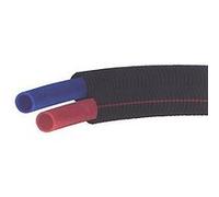 Tube PER prégainé double - Ø 12 x 1,1 tube gainé duo bleu et rouge - la couronne de 100 m Rouge G