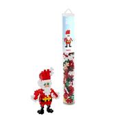 Plus Plus - Tube Père Noël de 100 pièces - Jeu de Construction pour Garçons, Filles, Enfants dès 3 Ans -PP4292