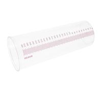 Tube Pluviomètre en Plastique Transparent Bouchons et Graduations | Profil Conique Peu Encombrant, Remplacement Rapide, Surveillance Aisée des Liquides pour Jardin, Météorologie, Laboratoire