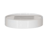 TUBE Porte savon Porcelaine - 2,5x10,5x10,5 cm - Blanc