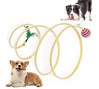 Tube pour chat - tunnel pliable pour animaux de compagnie de type S,Maze de chat avec balles et tunnels de lapin de chat écrasé pour lapins adultes chat jouet interactif Delr