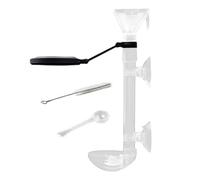 Tube pour mangeoire pour poissons, construction en acrylique renforcé, distribution ciblée de nutriments, protection pour le contrôle des débris, récipient pour crevettes de niveau professionnel pour