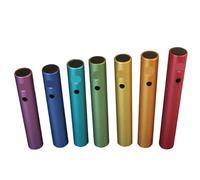 Tube professionnel en forme de grenouille, percussion portable for musicothérapie, éducation précoce, yoga, méditation, joli cadeau Tube Wah Wah(Set 7 PCS)