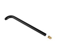 Tube Prolongateur de Douche Bras de douche noir mat 30CM-40CM, support mural en laiton massif, utilisation for pomme de douche universelle(Matt black-300mm)