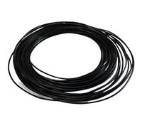Tube PTFE noir 1 m for pièces d'imprimante 3D, diamètre intérieur 0,5-20 mm, isolé FEP/F46, tube rigide(ID 6mm x 8mm OD)