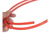 Tube PTFE rouge de 1 m, 2 m et 5 m (2 x 4 mm) for pièces d'imprimante 3D, guide-filament de 1,75 mm(3 Meter)