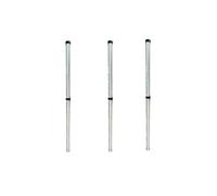 Tube Rallonge CYCLI-32 Mm, Compatible Avec Nilfisk VP100 200, Acier Inoxydable, Métal, Rallonge, Accessoires For Aspirateur(3PCS)