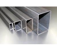 Tube rectangulaire carré en acier - 20 x 10 x 1,5 mm - de 100 mm à 3000 mm - Longueur en mm : 1200