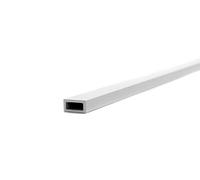 Tube rectangulaire en aluminium revêtu par pulvérisation - Profilé en aluminium creux - 100 x 20 x 2 mm x 2000 mm - Blanc RAL 9016