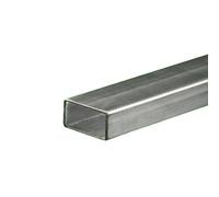 Tube rectangulaire inox 304 L - 40 x 20 x 2 mm - 1 mètre ou 2 mètres (2 mètres)