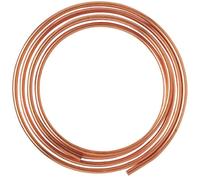 Tube recuit - Cuivre - 5 m - Diamètre 12 mm - Orange - Nu